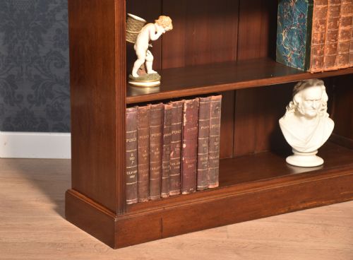 MAHOGANY OPEN BOOKCASE - ADDITIONAL PHOTO 3