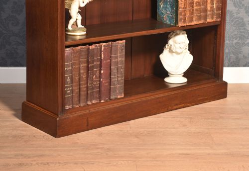 MAHOGANY OPEN BOOKCASE - ADDITIONAL PHOTO 4