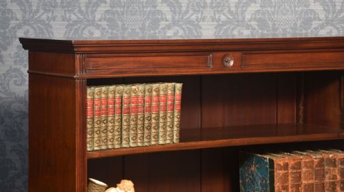 MAHOGANY OPEN BOOKCASE - ADDITIONAL PHOTO 7