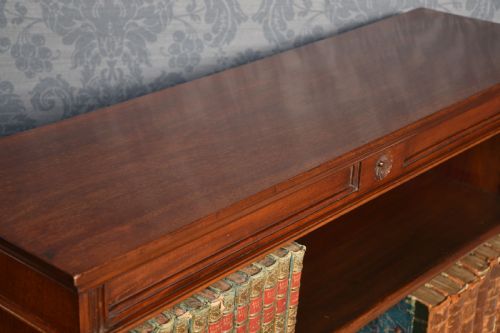 MAHOGANY OPEN BOOKCASE - ADDITIONAL PHOTO 8