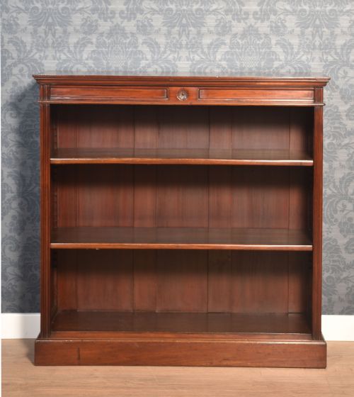 MAHOGANY OPEN BOOKCASE - ADDITIONAL PHOTO 9