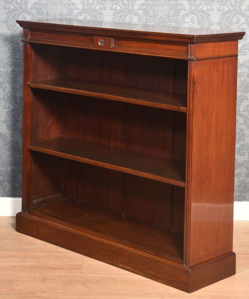 MAHOGANY OPEN BOOKCASE - ADDITIONAL PHOTO 10