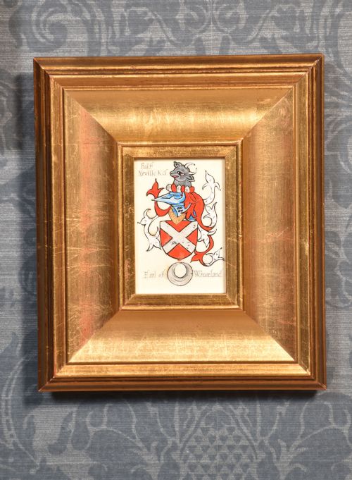 COLLECTION OF FOUR FRAMED COATS OF ARMS - ADDITIONAL PHOTO 2