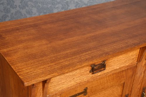 ART NOUVEAU OAK SIDEBOARD - ADDITIONAL PHOTO 10