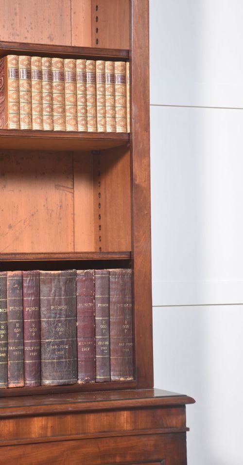 19TH CENTURY FLAME MAHOGANY BOOKCASE - ADDITIONAL PHOTO 6