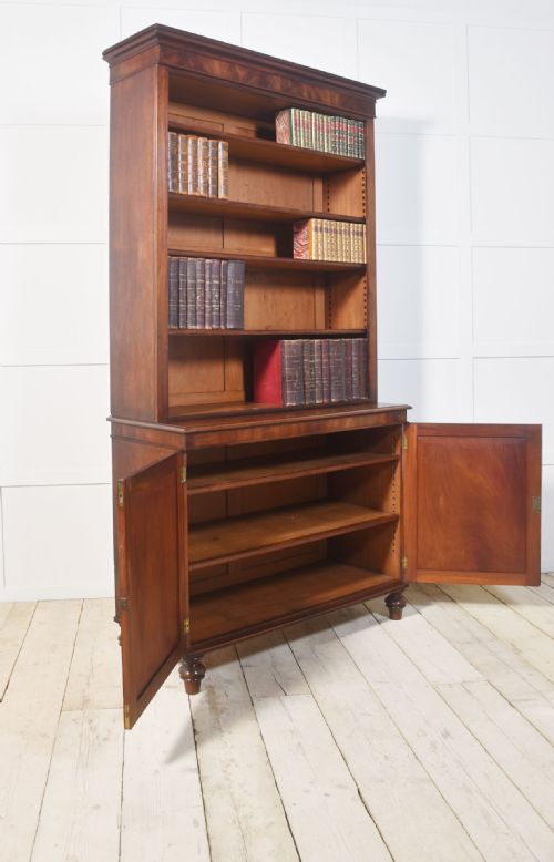 19TH CENTURY FLAME MAHOGANY BOOKCASE - ADDITIONAL PHOTO 10