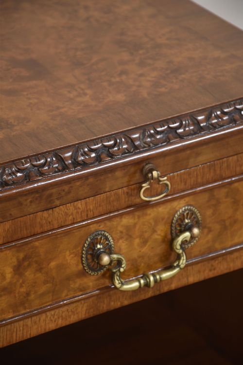 PAIR OF WALNUT BEDSIDE CABINETS - ADDITIONAL PHOTO 7