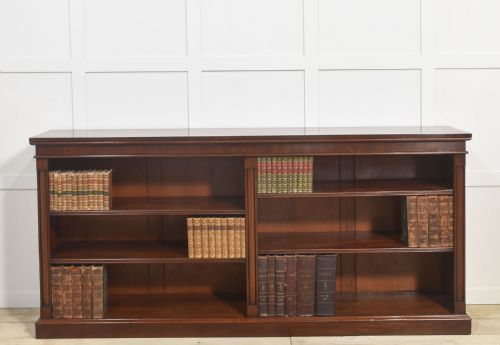 Large Mahogany Open Bookcase