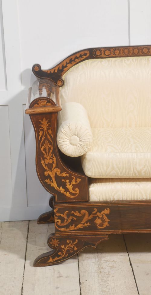 DUTCH MARQUETRY SETTEE - ADDITIONAL PHOTO 2