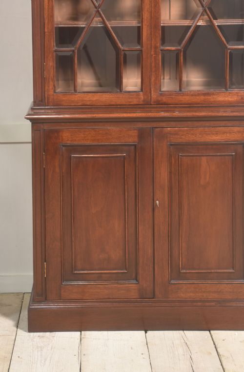 PAIR OF MAHOGANY GLAZED BOOKCASES - ADDITIONAL PHOTO 9