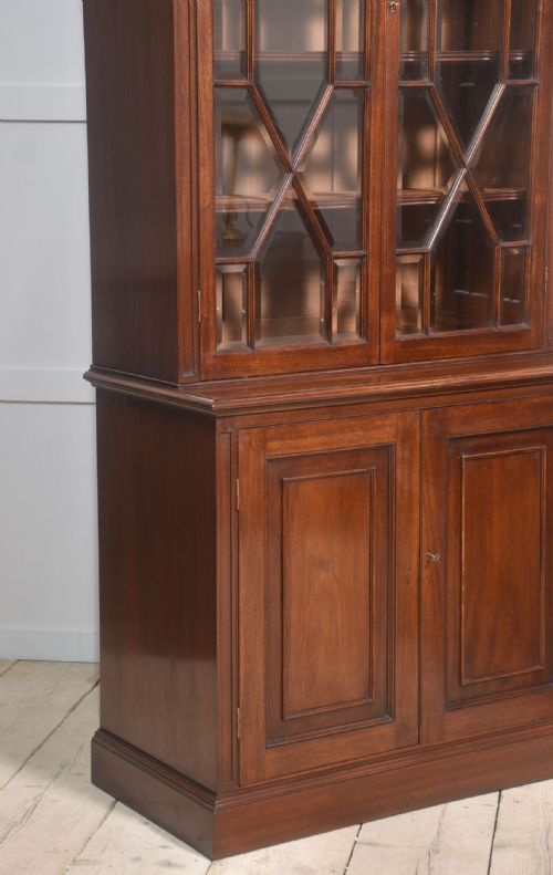 PAIR OF MAHOGANY GLAZED BOOKCASES - ADDITIONAL PHOTO 11