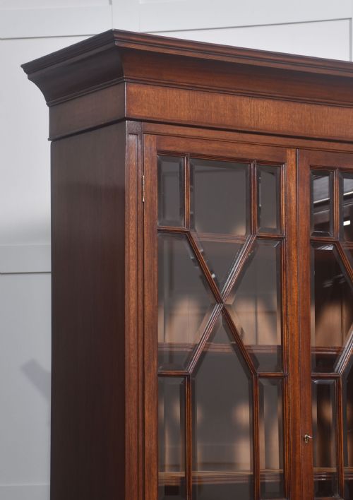 PAIR OF MAHOGANY GLAZED BOOKCASES - ADDITIONAL PHOTO 12
