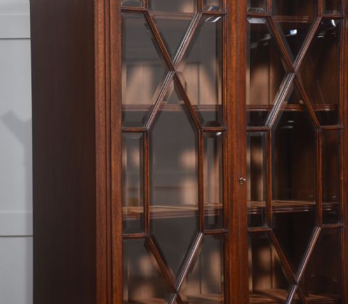 PAIR OF MAHOGANY GLAZED BOOKCASES - ADDITIONAL PHOTO 13