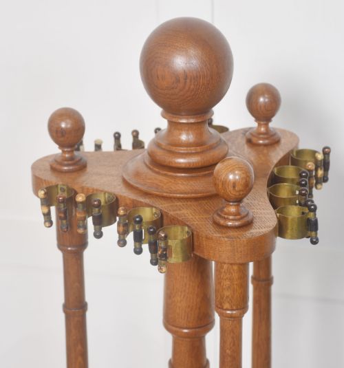 OAK REVOLVING CUE STAND - ADDITIONAL PHOTO 3