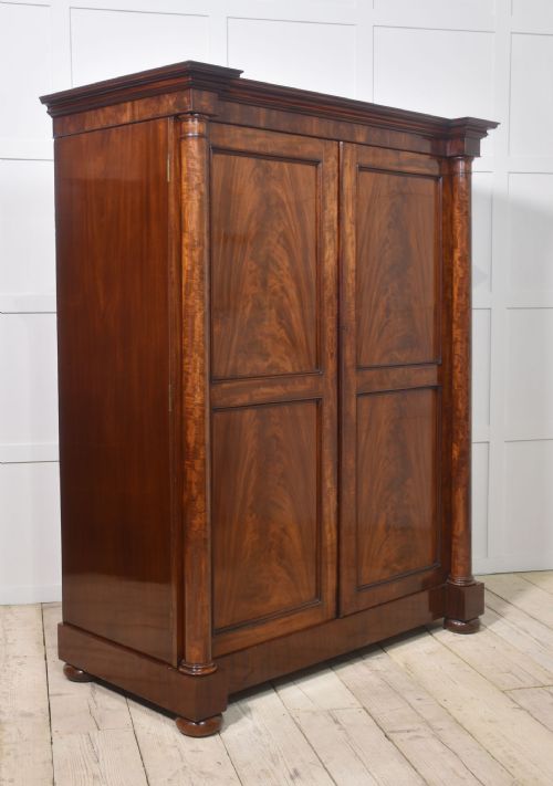 19TH CENTURY MAHOGANY WARDROBE - ADDITIONAL PHOTO 7