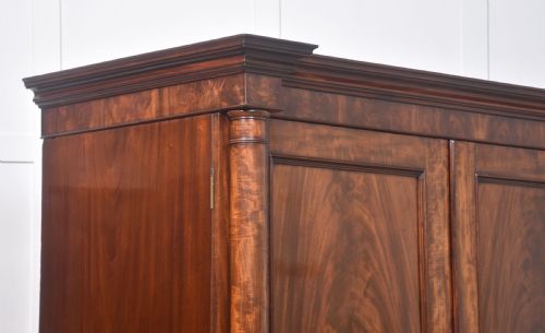 19TH CENTURY MAHOGANY WARDROBE - ADDITIONAL PHOTO 8