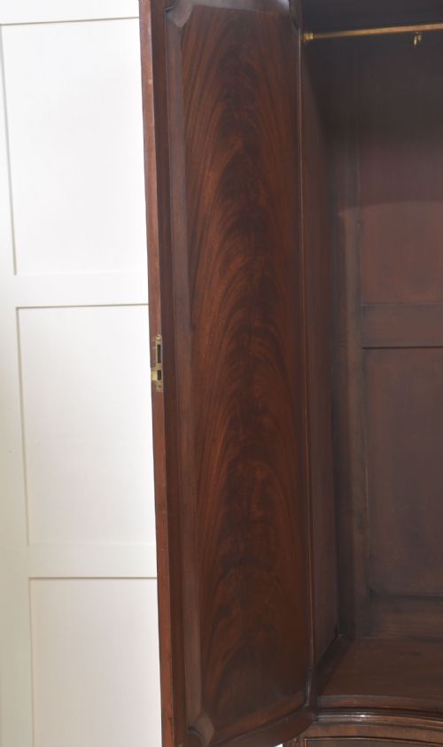 CHIPPENDALE REVIVAL MAHOGANY WARDROBE - ADDITIONAL PHOTO 6