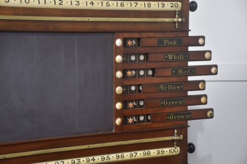 MAHOGANY BILLIARD SCOREBOARD - ADDITIONAL PHOTO 8
