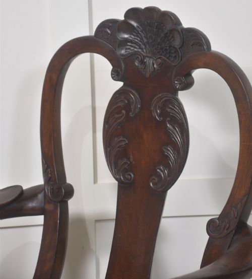 SET OF EIGHT WALNUT DINING CHAIRS - ADDITIONAL PHOTO 3