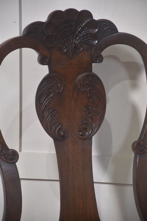 SET OF EIGHT WALNUT DINING CHAIRS - ADDITIONAL PHOTO 8