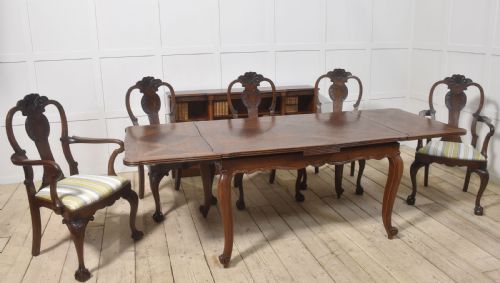 SET OF EIGHT WALNUT DINING CHAIRS - ADDITIONAL PHOTO 10
