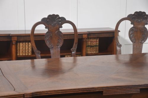 SET OF EIGHT WALNUT DINING CHAIRS - ADDITIONAL PHOTO 11