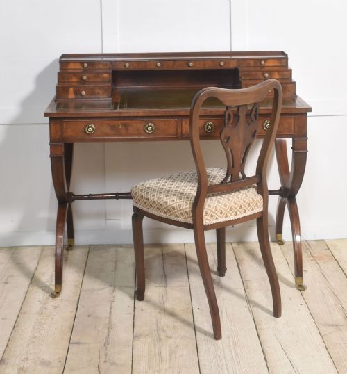 MAHOGANY CARLTON HOUSE STYLE DESK - ADDITIONAL PHOTO 1