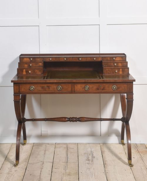 MAHOGANY CARLTON HOUSE STYLE DESK - ADDITIONAL PHOTO 3