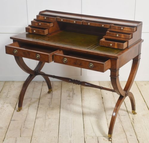 MAHOGANY CARLTON HOUSE STYLE DESK - ADDITIONAL PHOTO 11