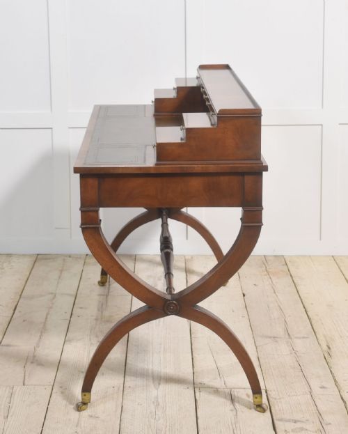 MAHOGANY CARLTON HOUSE STYLE DESK - ADDITIONAL PHOTO 14