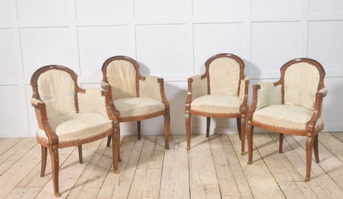 SET OF EIGHT WALNUT DINING CHAIRS - ADDITIONAL PHOTO 3