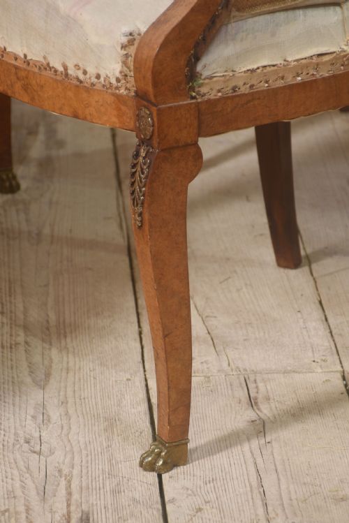SET OF EIGHT WALNUT DINING CHAIRS - ADDITIONAL PHOTO 5