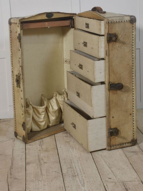 PRETOT PARIS LEATHER TRAVELING TRUNK - ADDITIONAL PHOTO 3