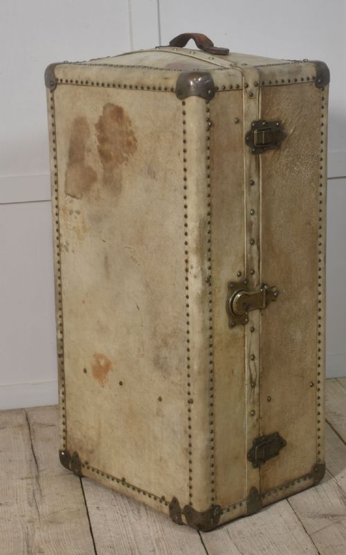 PRETOT PARIS LEATHER TRAVELING TRUNK - ADDITIONAL PHOTO 5