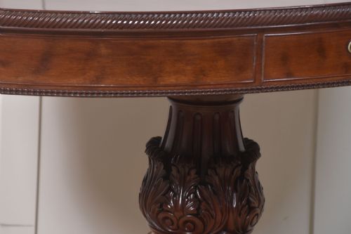 19TH CENTURY OVAL MAHOGANY DRUM TABLE - ADDITIONAL PHOTO 2
