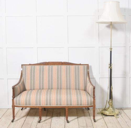 SATINWOOD INLAID SETTEE - ADDITIONAL PHOTO 1