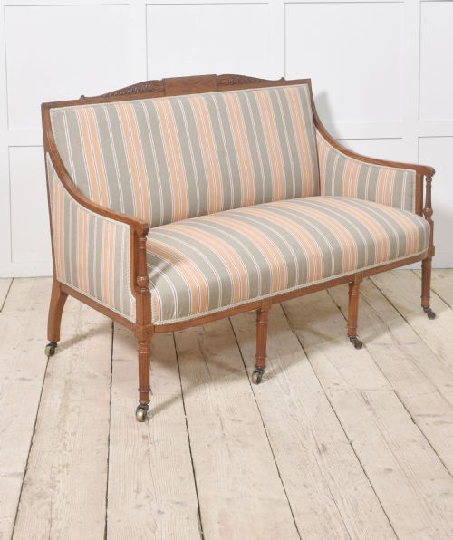 SATINWOOD INLAID SETTEE - ADDITIONAL PHOTO 2