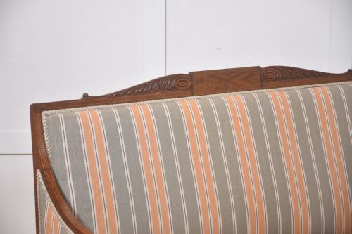 SATINWOOD INLAID SETTEE - ADDITIONAL PHOTO 4