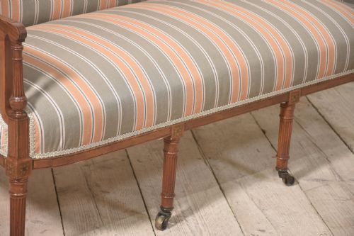 SATINWOOD INLAID SETTEE - ADDITIONAL PHOTO 6