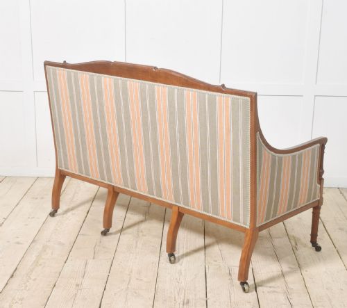 SATINWOOD INLAID SETTEE - ADDITIONAL PHOTO 8