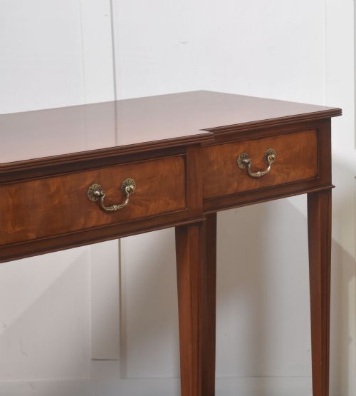PAIR OF MAHOGANY HALL TABLES - ADDITIONAL PHOTO 4