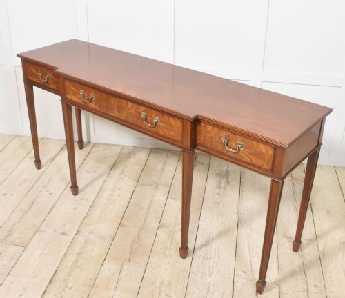 PAIR OF MAHOGANY HALL TABLES - ADDITIONAL PHOTO 10