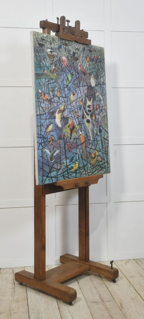 OAK ARTISTS FULLY ADJUSTABLE STUDIO EASEL - ADDITIONAL PHOTO 1