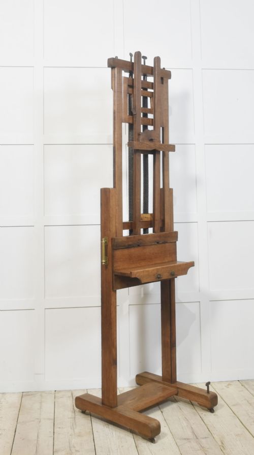 OAK ARTISTS FULLY ADJUSTABLE STUDIO EASEL - ADDITIONAL PHOTO 2