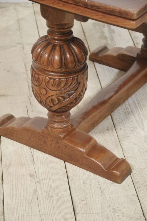 OAK DRAW LEAF REFECTORY TABLE - ADDITIONAL PHOTO 7