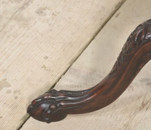 PAIR OF GEORGE IIISTYLE CARVED MAHOGANY TRIPOD TABLES - ADDITIONAL PHOTO 2