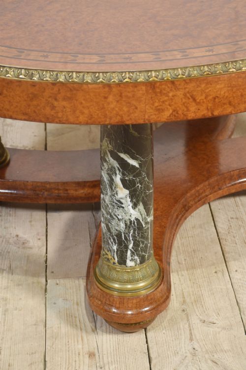 LOUIS XV OVAL INLAID CENTER TABLE - ADDITIONAL PHOTO 5