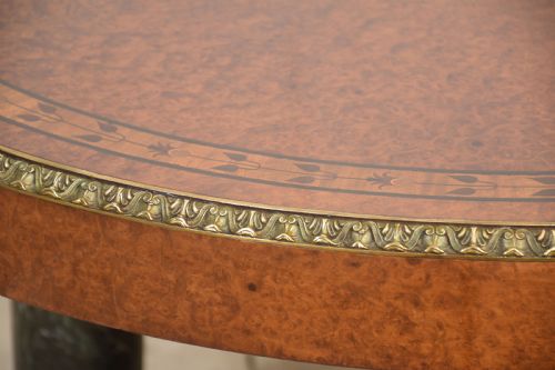 LOUIS XV OVAL INLAID CENTER TABLE - ADDITIONAL PHOTO 6