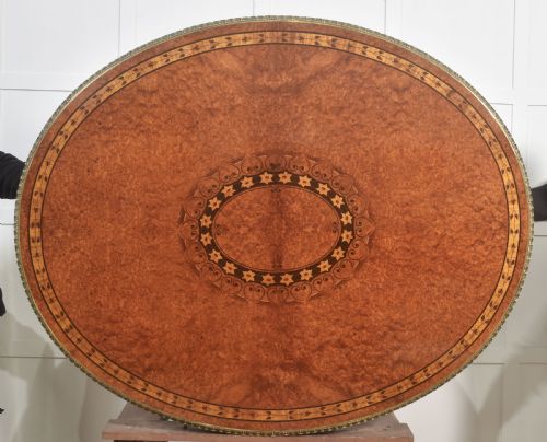 LOUIS XV OVAL INLAID CENTER TABLE - ADDITIONAL PHOTO 7