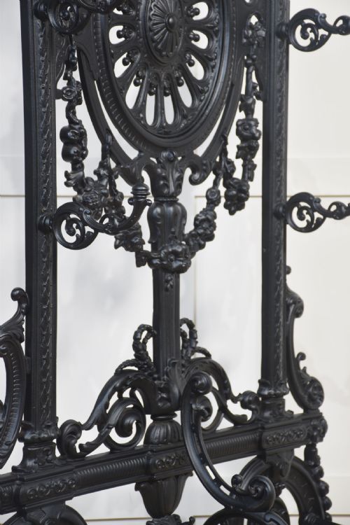 COALBROOKDALE STYLE CAST IRON HALL STAND - ADDITIONAL PHOTO 7
